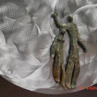 Espace détail, inox et bronze, 70cm