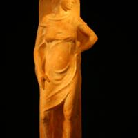 civilisation, plâtre patiné, 45x17x10cm