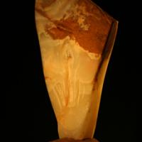 Rocher à l'arbre, onyx et grès48x26x21cm