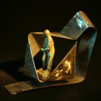 inox et bronze, 15x15x39cm