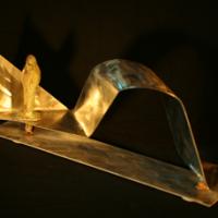 inox et bronze, 22x25x12cm