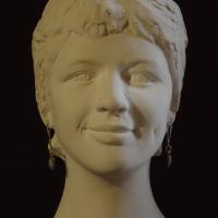 Jeune fille 1, plâtre d'après argile