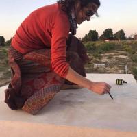 Creativity let go on marble- 1st day