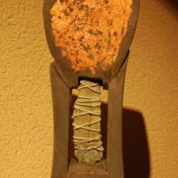 Banyan tree, ardoise, bronze, feuilles de cuivre