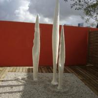 Les plumes, plâtre armé