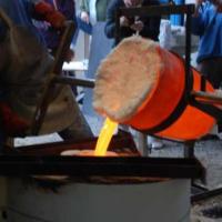 Une des 9 coulées de bronze