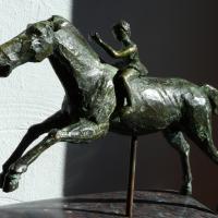 Artemision d'après original, bronze sur marbre griotte, commande privée