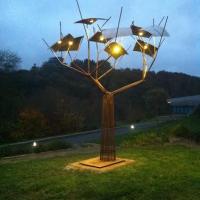 'Le lumier' arbre à lumière, 5m, réalisé à Oudon en 2015