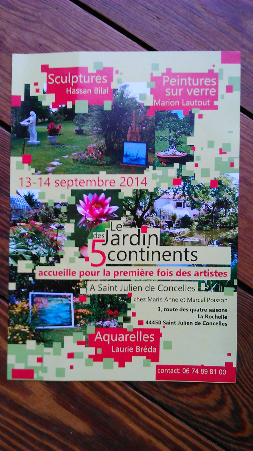 Jardin des 5 continents, St Julien de Concelles, été 2014