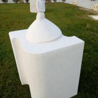 Sufi dynamo, marbre d' Oman et Emeraude, 170x90x90cm