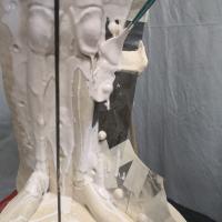 Moulage élastomère pour bronze, sept 2019