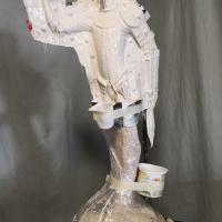 Moulage élastomère pour bronze, sept 2019