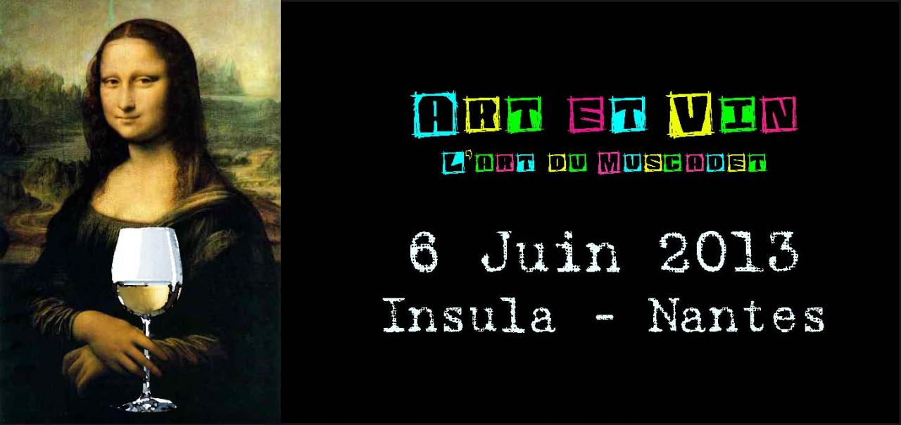 Insula organise une rencontre Arts&Vins, Nantes, 2013