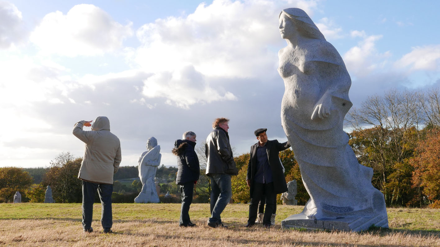 Ste Klervi, La vallée des saints, Bretagne, granit, 3m50, 2016