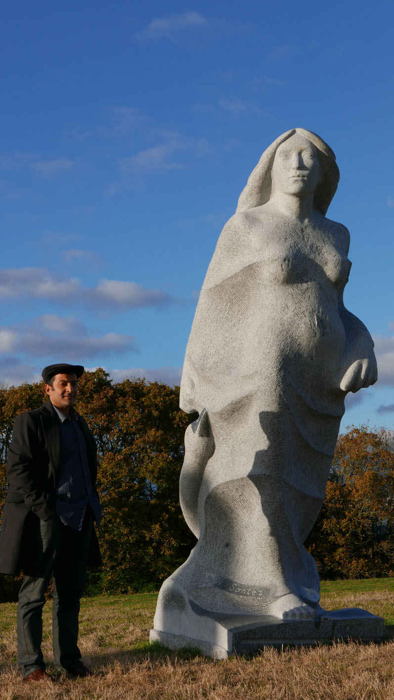 Ste Klervi, La vallée des saints, Bretagne, granit, 3m50, 2016