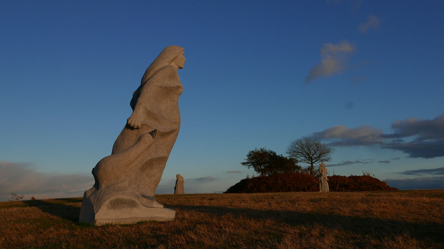 Ste Klervi, La vallée des saints, Bretagne, granit, 3m50, 2016