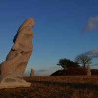 Ste Klervi, La vallée des saints, Bretagne, granit, 3m50, 2016