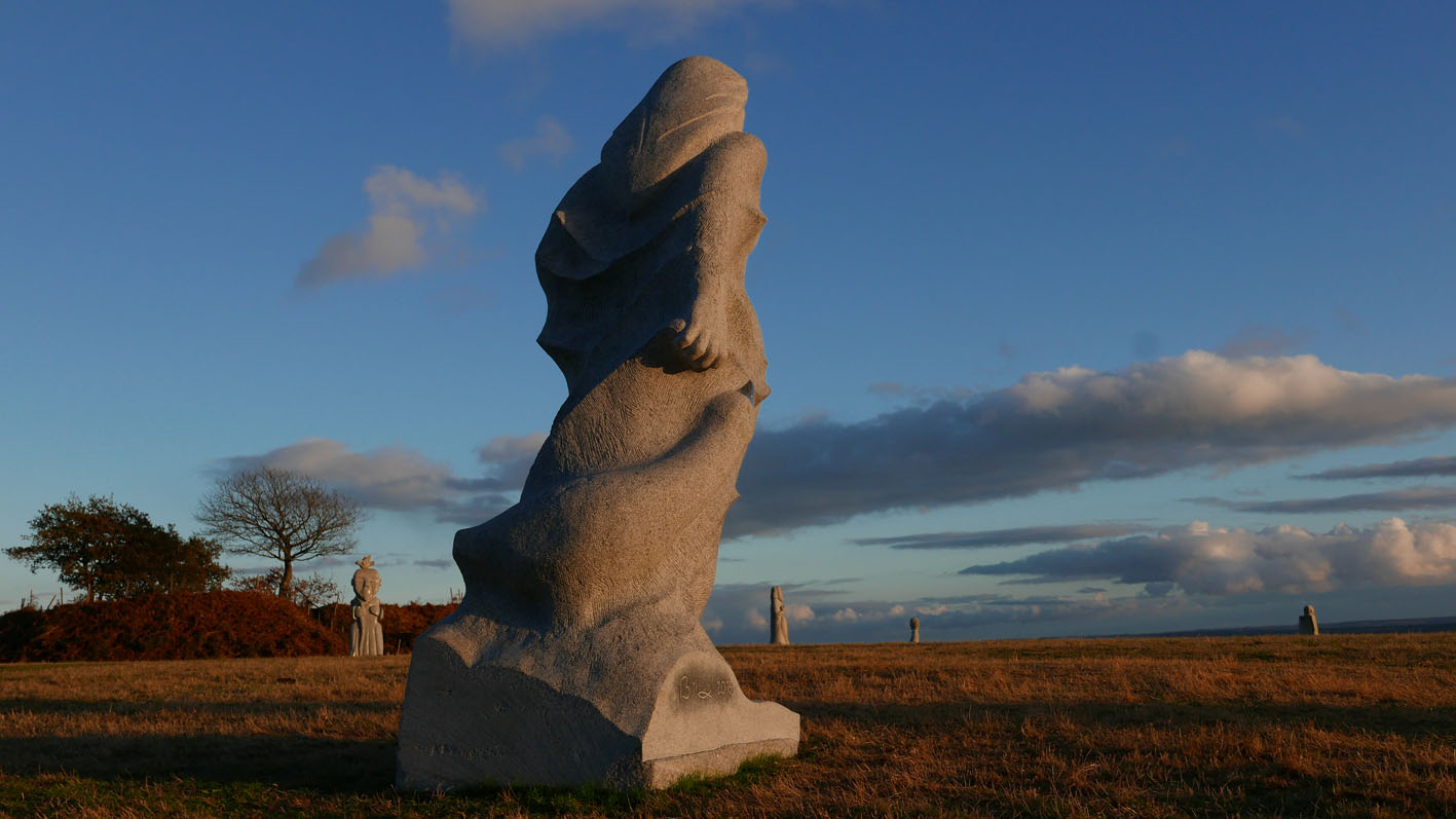 Ste Klervi, La vallée des saints, Bretagne, granit, 3m50, 2016