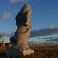 Ste Klervi, La vallée des saints, Bretagne, granit, 3m50, 2016